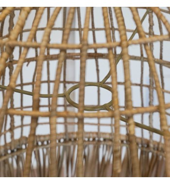 Paralume in Intreccio di Pandanus Naturale