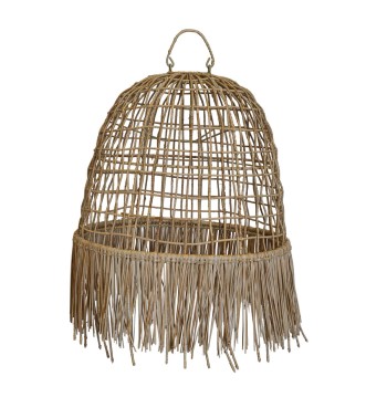 Paralume in Intreccio di Pandanus Naturale