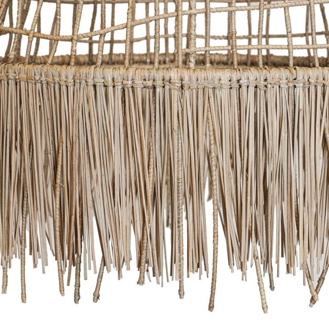 Paralume in Intreccio di Pandanus Naturale