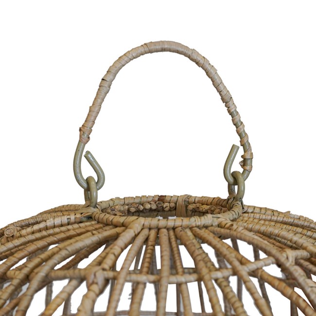 Paralume in Intreccio di Pandanus Naturale