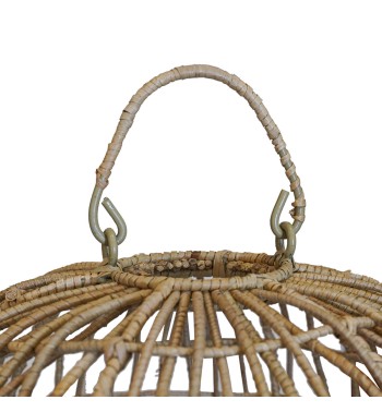 Paralume in Intreccio di Pandanus Naturale