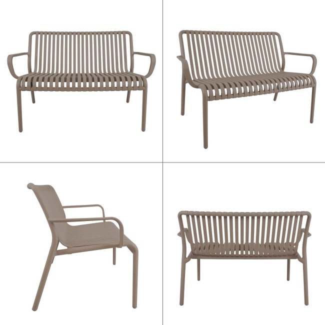 Set Divano da Giardino in Polietilene 4 Colori - Venezia