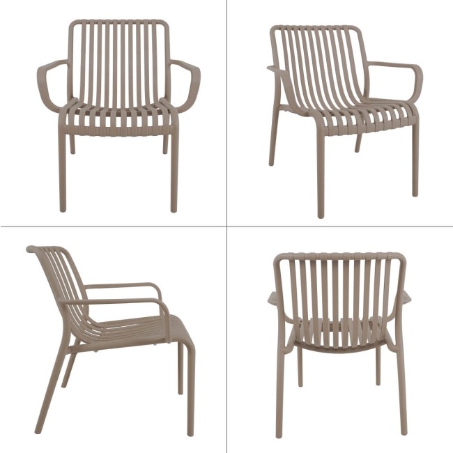 Set Divano da Giardino in Polietilene 4 Colori - Venezia