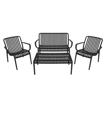 Set Divano da Giardino in Polietilene 4 Colori - Venezia