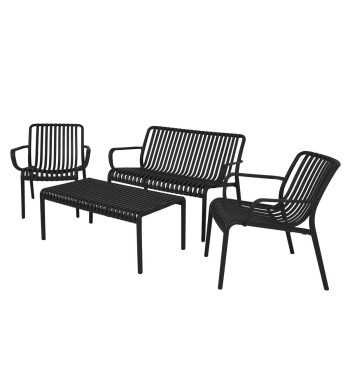 Set Divano da Giardino in Polietilene 4 Colori - Venezia