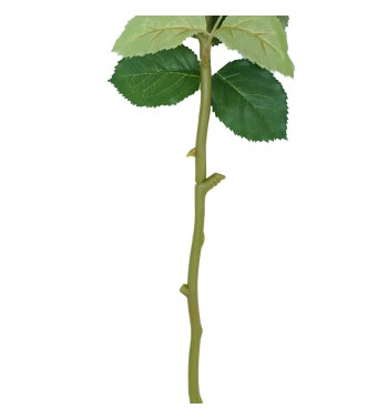 Rosa con Stelo e Foglie Artificiale H.70 cm