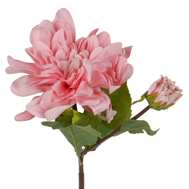 Dalia con Stelo e Foglie H.55 cm