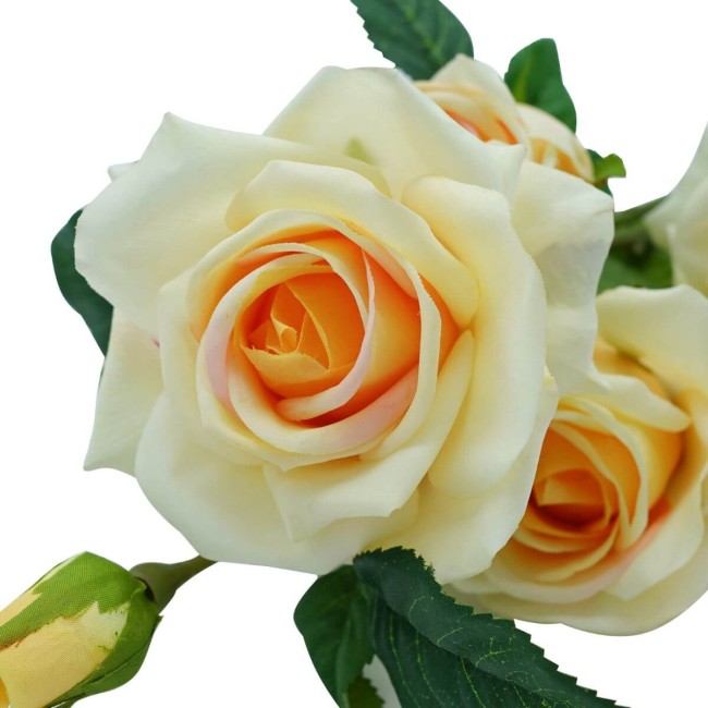 Fascio di Rose e Boccioli H.75 cm