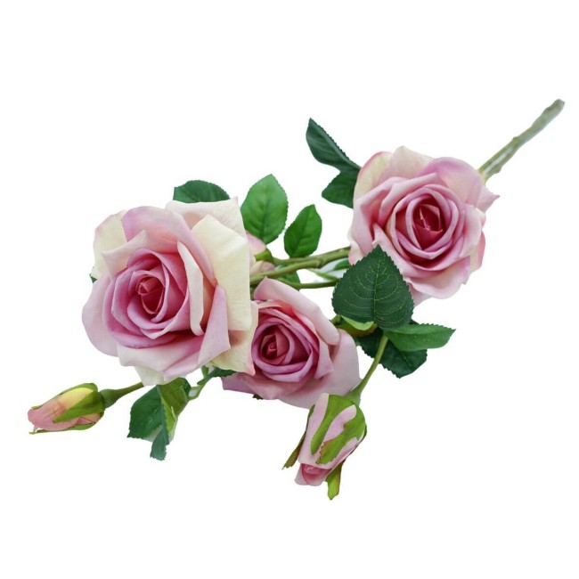 Fascio di Rose e Boccioli H.75 cm