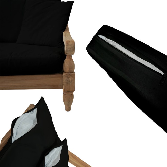 Set Divano da Giardino in Teak, 2 Colori - Jakarta