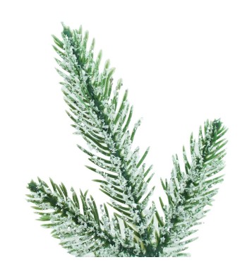 Ramo di Pino Innevato con Bacche Rosse L.76 cm