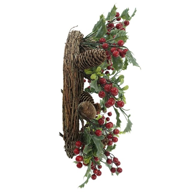 Ghirlanda Natalizia con Agrifoglio D.45 cm