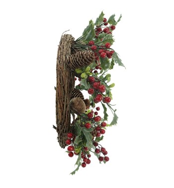 Ghirlanda Natalizia con Agrifoglio D.45 cm