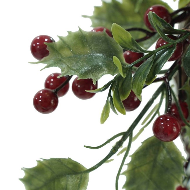 Ghirlanda Natalizia con Agrifoglio D.45 cm