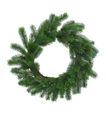 Ghirlanda Natalizia Verde D.56 cm in PE