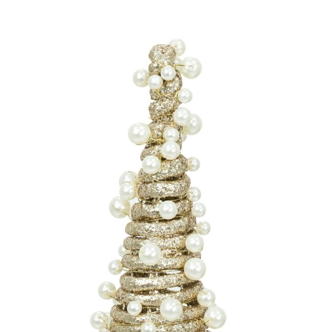 Alberello Natalizio Oro con Perline