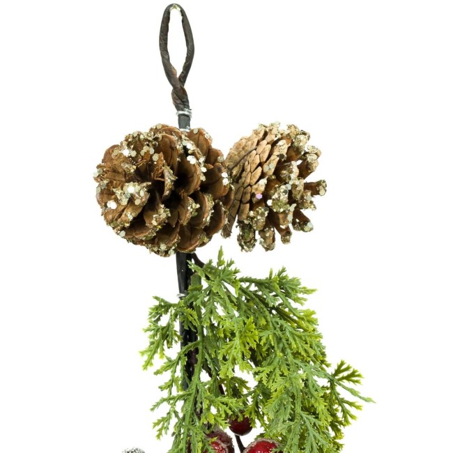 Tralcio Natalizio con Bacche e Pigne L.150 cm