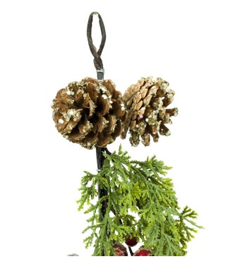 Tralcio Natalizio con Bacche e Pigne L.150 cm
