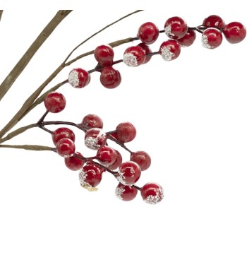 Pick Natalizio di Bacche Rosse H.80 cm