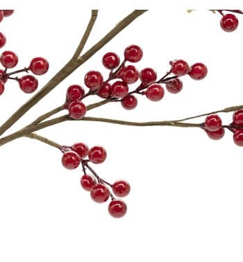 Pick Natalizio di Bacche Rosse H.80 cm