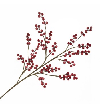 Pick Natalizio di Bacche Rosse H.80 cm