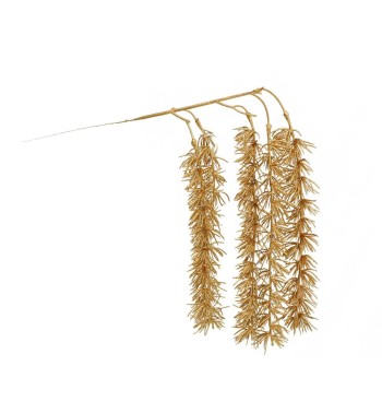 Ramo Natalizio con Aghi Metallizzato L.68 cm 2 Colori