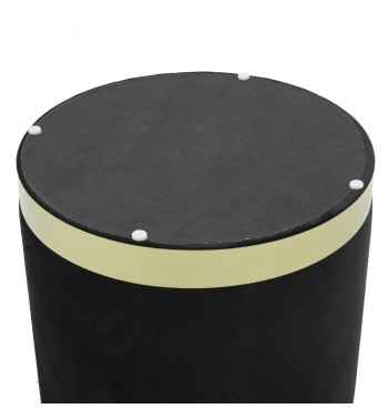 Pouf Poggiapiedi in Velluto Rotondo in 5 Colori