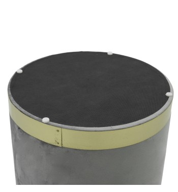 Pouf Poggiapiedi in Velluto Rotondo in 5 Colori