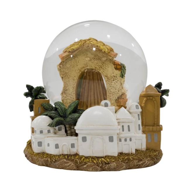 Carillon Natalizio con Natività Luci Led e Musica H.15,5 cm