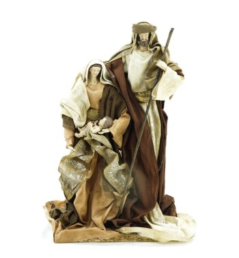 Natività in Poliresina e Tessuto H.43 cm