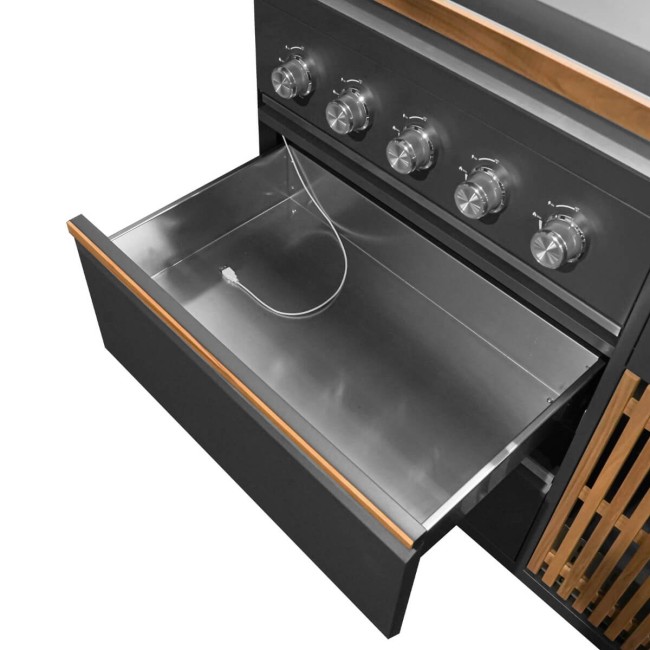 Cucina da Giardino in Acciaio e Teak - Stoccolma