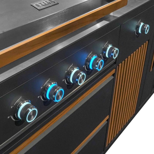 Cucina da Giardino in Acciaio e Teak - Stoccolma