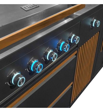 Cucina da Giardino in Acciaio e Teak - Stoccolma