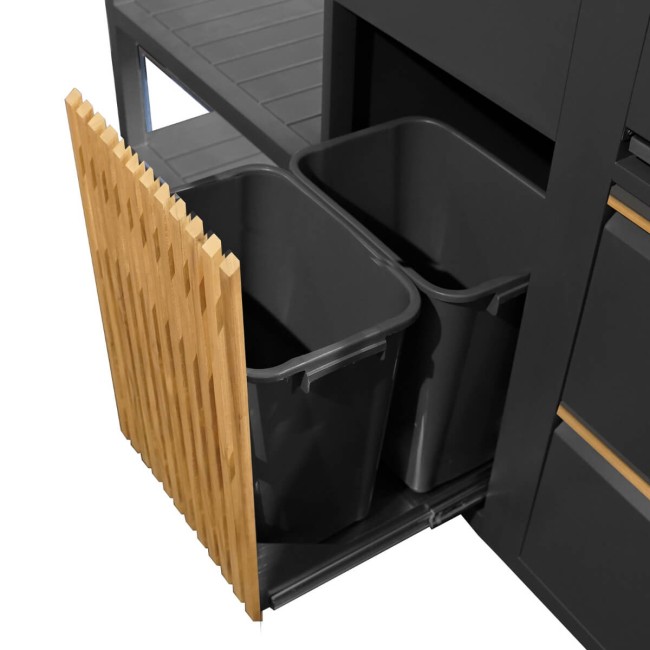 Cucina da Giardino in Acciaio e Teak - Stoccolma