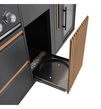 Cucina da Giardino in Acciaio e Teak - Stoccolma