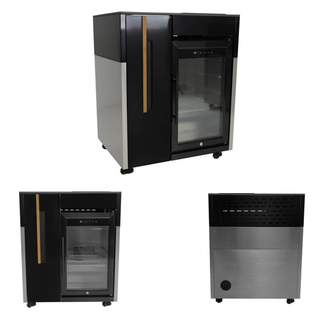 Cucina Outdoor in Acciaio e Pietra Sinterizzata - Copenaghen