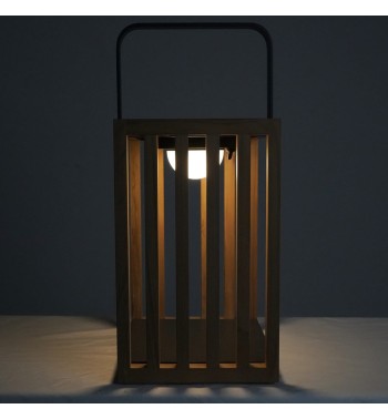 Lampada da Esterno in Alluminio e Teak