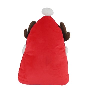 Cuscino Natalizio a Forma di Gnomo 37x13xH.49 cm