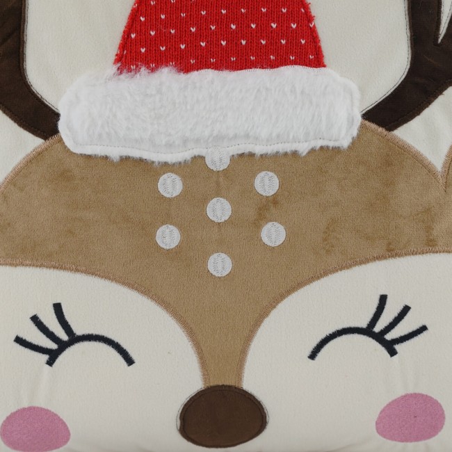 Cuscino Natalizio con Renna 45x45cm