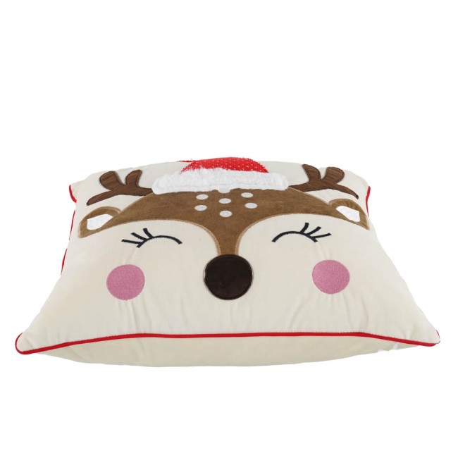 Cuscino Natalizio con Renna 45x45cm