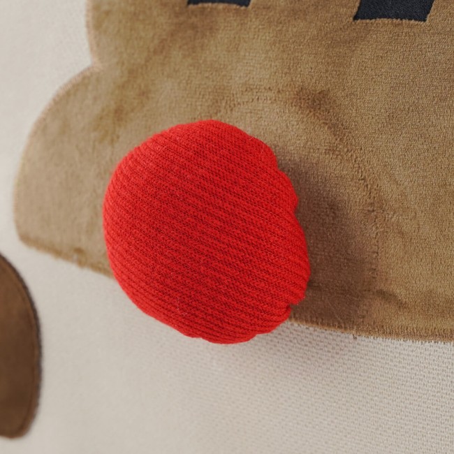 Cuscino Natalizio con Renna 50x35 cm