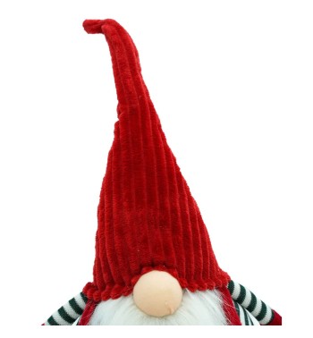 Gnomo Natalizio con Vestito Rosso H.68 cm