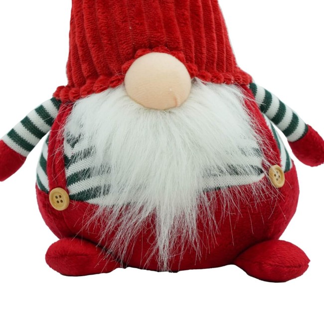 Gnomo Natalizio con Vestito Rosso H.68 cm