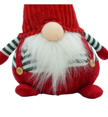 Gnomo Natalizio con Vestito Rosso H.68 cm