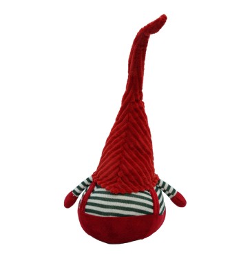 Gnomo Natalizio con Vestito Rosso H.68 cm