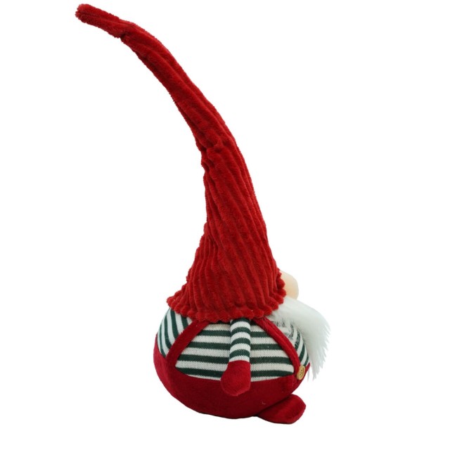 Gnomo Natalizio con Vestito Rosso H.68 cm