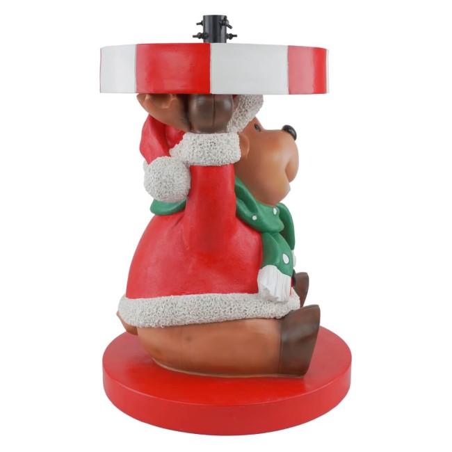 Base per Albero di Natale con Renna in Resina H.65 cm