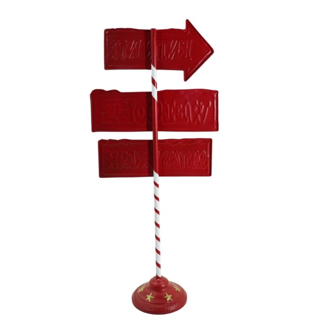 Frecce Direzionali per il Laboratorio di Babbo Natale H.91 cm