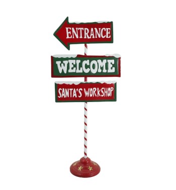 Frecce Direzionali per il Laboratorio di Babbo Natale H.91 cm