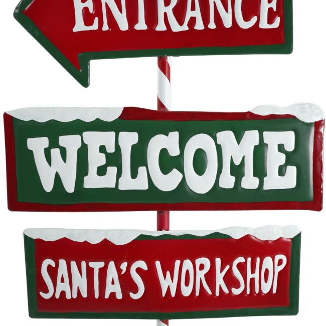 Frecce Direzionali per il Laboratorio di Babbo Natale H.91 cm